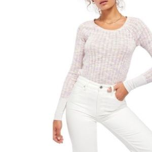 Free People Spaced Out Knit Top XS